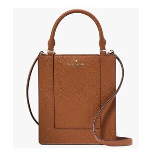 NWB Kate Spade Lena Mini Tote Brown Pebbled Leather KI884 Purse $349